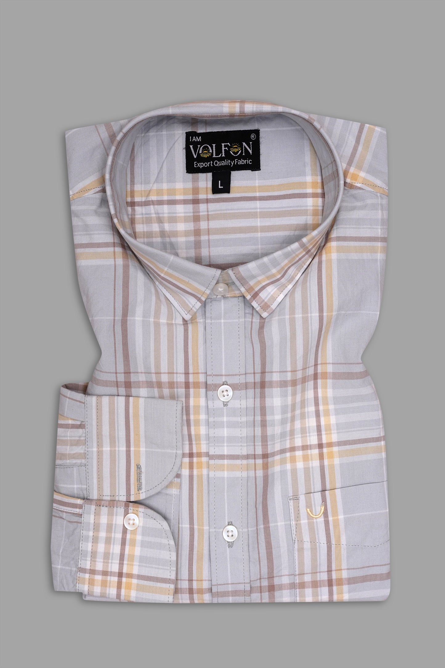 SKY BLUE WITH MULTICOLORED POPLIN CHECKS PREMIUM COTTON SHIRT